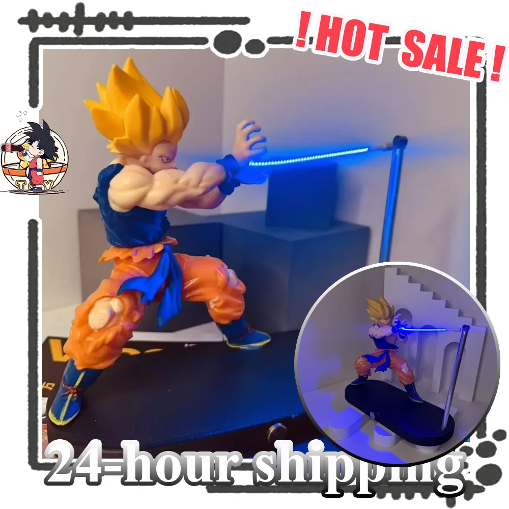 

Фигурка Dragon Ball Сон Гоку, фигурка ночника, аниме, сенсорный магнитный ночник, креативная настольная модель, кукла, игрушка для мальчика, подарок