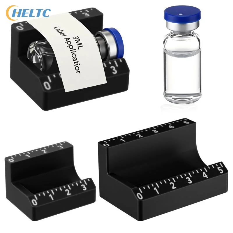 1PC 3ml/10ml Vial Label Applicator Easy Alignment Precise Application Sticker Alignment Tool Time-Saving Reusable Labeling Tools