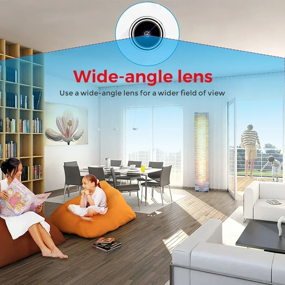 1080P Full HD Door Eye Hole Camera Security 1.7mm Lens Wide Angle FishEye CCTV Network Mini Peephole Door Wifi Cameras P2P ONVIF