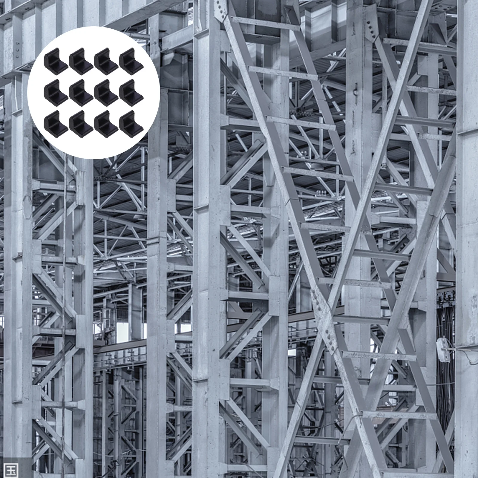 30 قطعة منصات القدم المطاطية المضادة للانزلاق للأرضيات الأثاث زاوية بطانة حماية الثقيلة حافظات الأرضية كرسي الساق يغطي أرجل المكتب #2