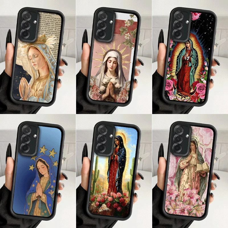 Virgen Mary Virgin De Guadalupe Shockproof Phone Case For Samsung A13 A14 A15 A16 A17 A33 A34 A35 A36 A37 A53 A54 A55 A56 A57 A2