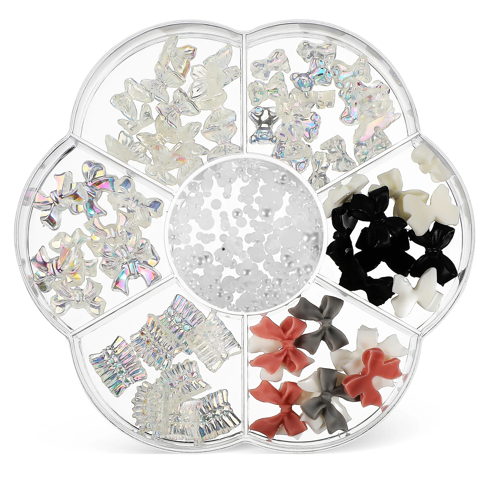

Bow Ornaments Resin Jewelry Charms Bows For Nails Exquisite Cute Strong Materials Lightweight Miniature Size Versatile Addition