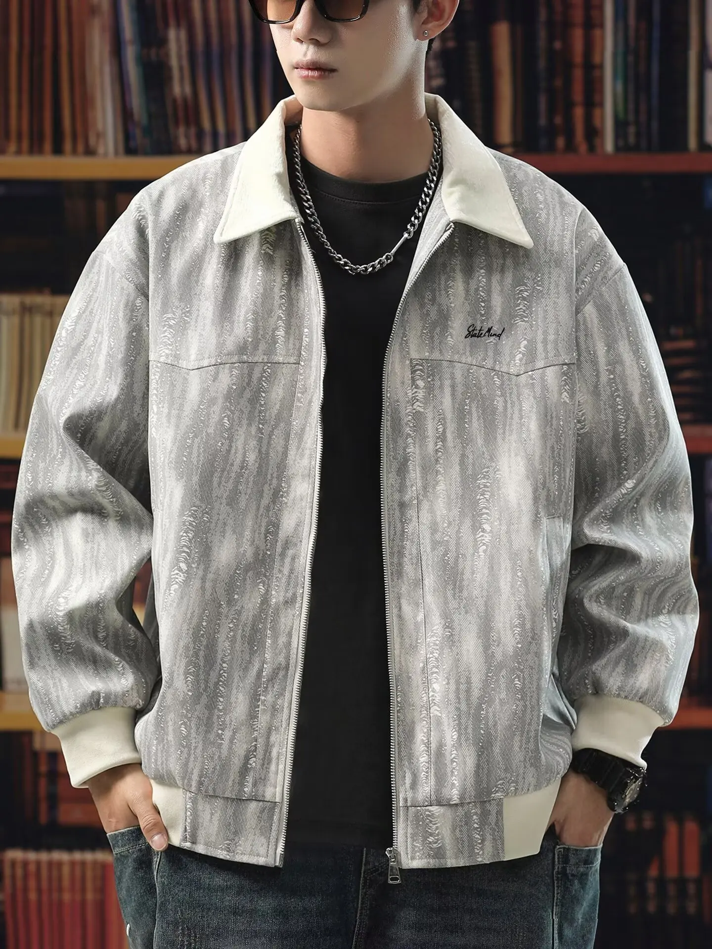 

Мужская верхняя одежда, мужская весенне-осенняя летная куртка, мужская американская рабочая одежда, мужская замшевая куртка в стиле ретро, топ с принтом тай-дай.