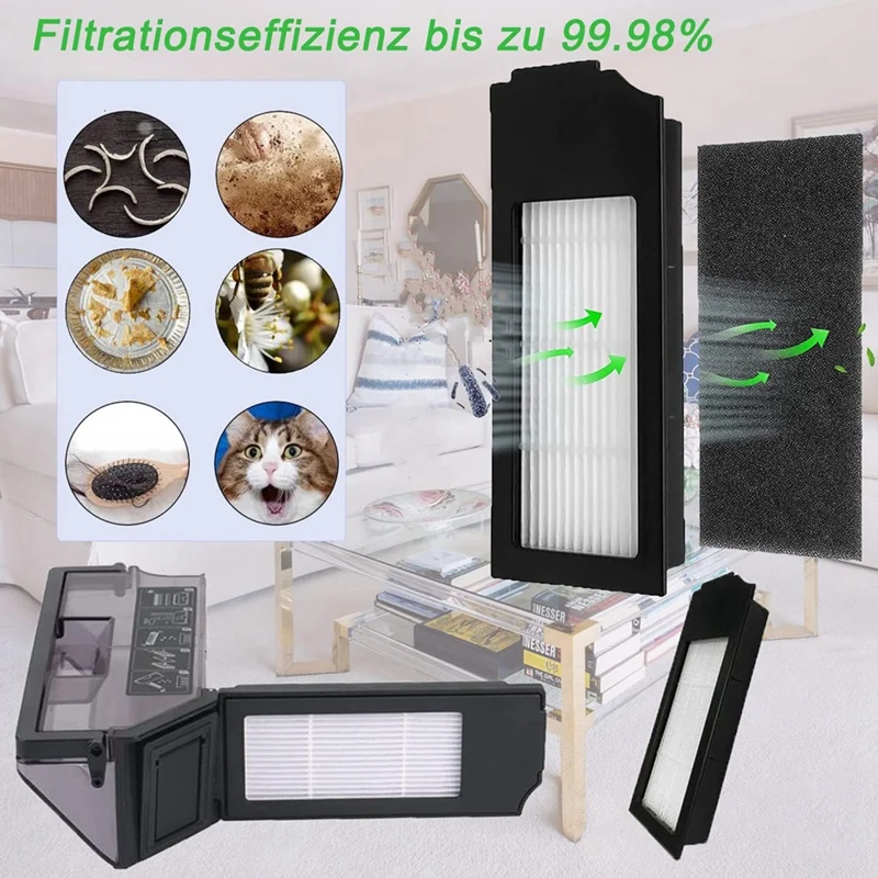 فلاتر HEPA أكياس غبار قماش ممسحة ، فرشاة جانبية رئيسية ، فلاتر HEPA ، مكنسة كهربائية ، قطع غيار لـ Ecovacs Deebot X1 ، توربو Omni X1