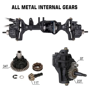 بوابة المحور الأمامي والخلفي المعدنية لسيارة RC ، AUSTHOBBY ، Traxxas TRX4 ، 1/10 Rock Crawler ، ترقية الأجزاء أفضل 12 قطعة غيار traxx مبيعا - رقم 10