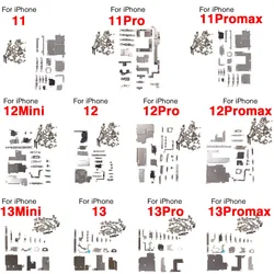 Inner Full Set Spare Parts for iPhone X XR XS 11 12 13 Mini Pro Max Small Metal Holder Bracket Plate + All Screw Replacement