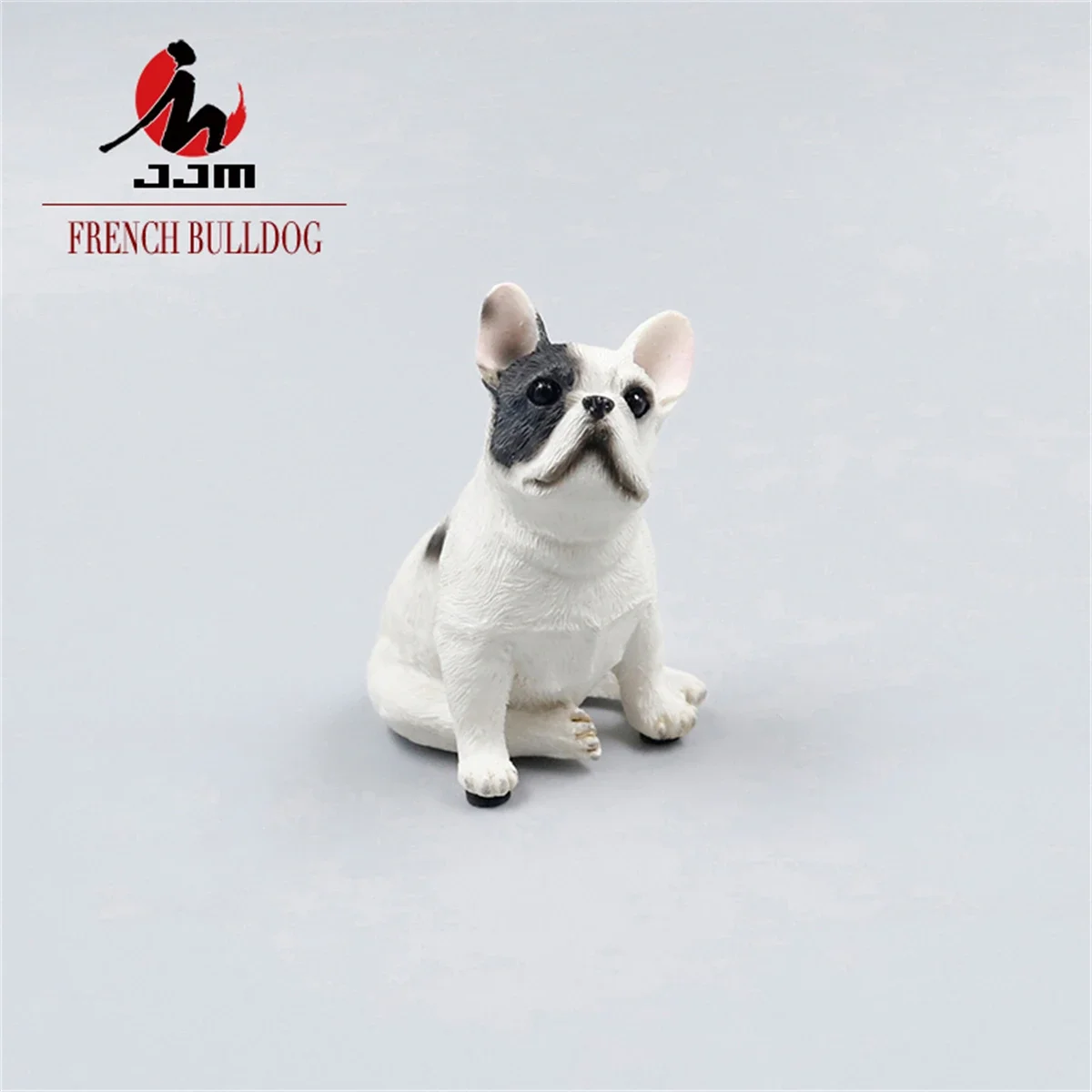 JJM estatua de Bulldog Francés, figura de Animal de Mascota, modelo de juguete, decoración de coleccionista, regalo para niños, decoración de coche, artesanía de resina de vaca, recuerdos