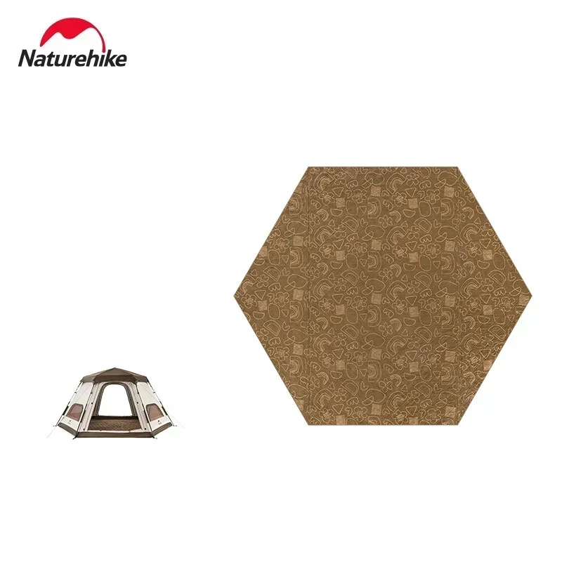 Naturehike 2024 New Ultrasonic Hexagonal Print Picnic Mat Portable Washable Camping Moisture-proof Mat For 10-15 People