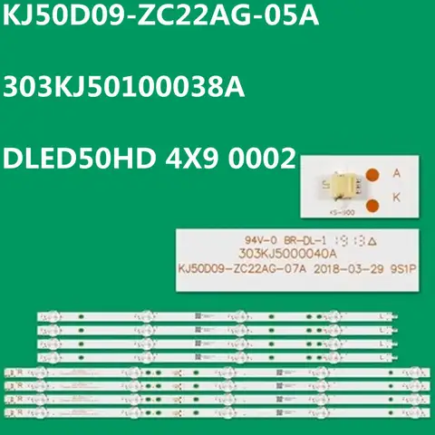 LED Backlight Strip For HPK950 KJ50D09-ZC22AG-017A KJ50D09-ZC22AG-07A 303KJ5010040A DLED50HD 4X9 0002 AWOX U5100 U5000STR/4K