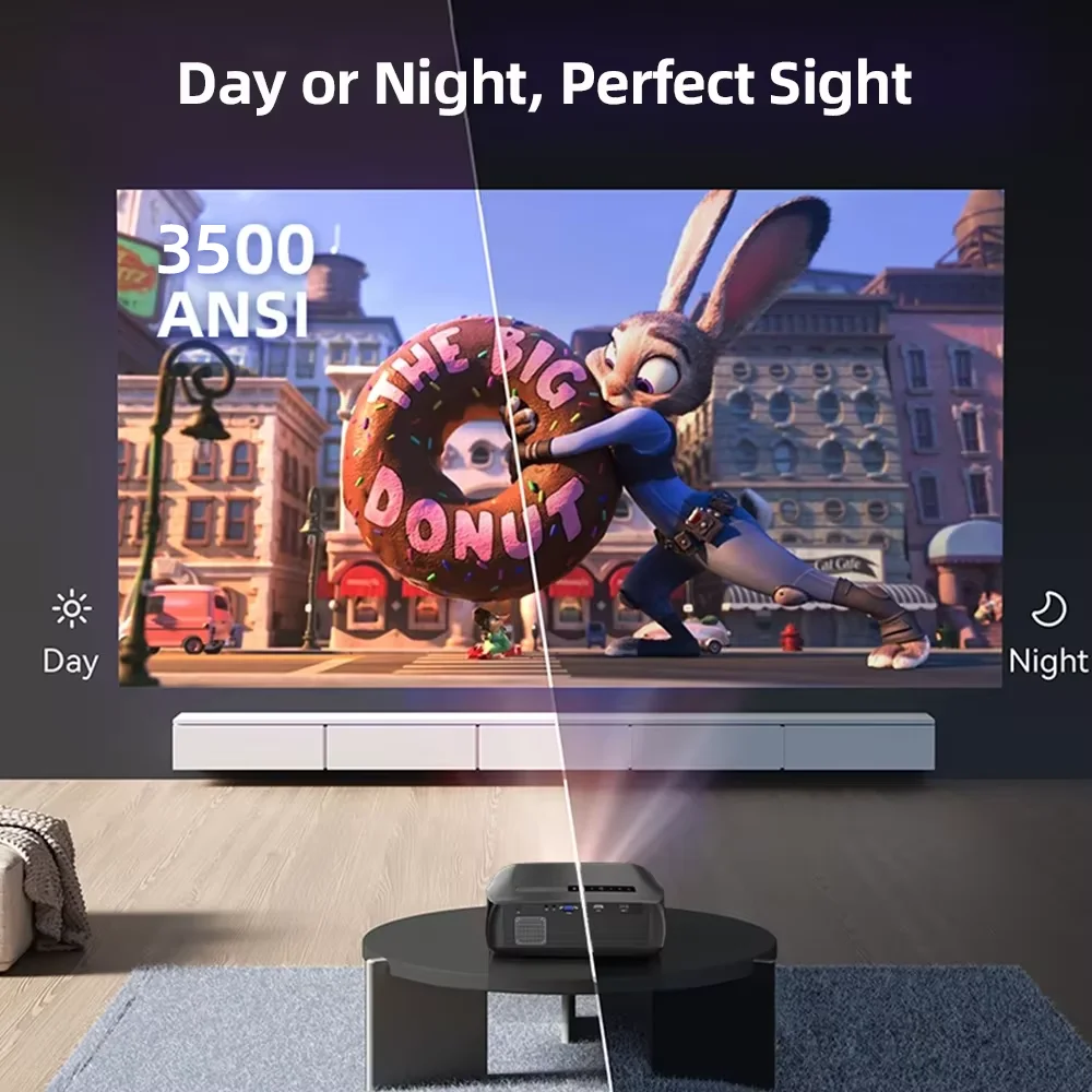 

CAIWEI A10R 3500ANSI 1920 * 1080P Full HD 4K Projector Smart Android Auto Focus Outdoor Home Cinema Projectors for Movies Video