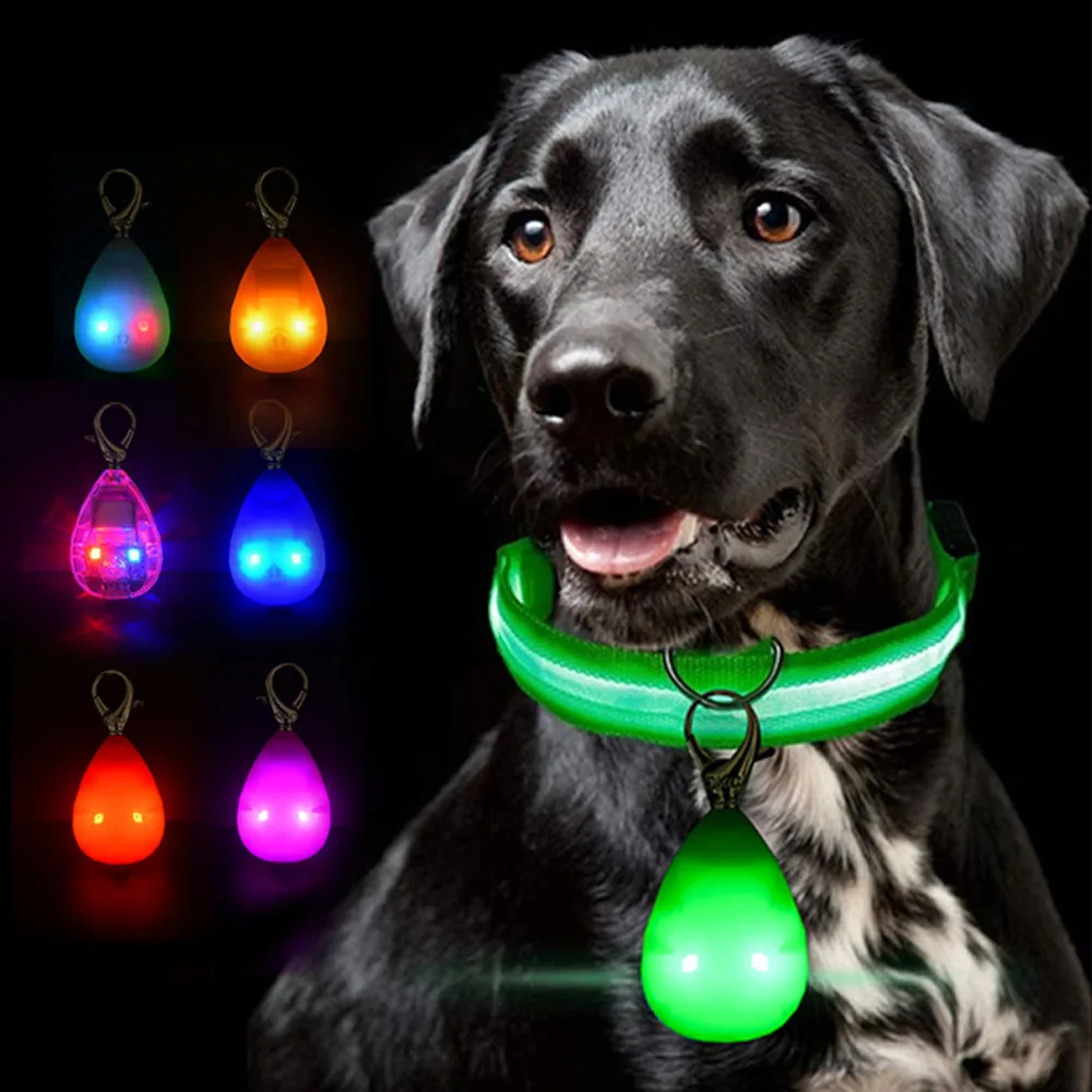 

LED Luminous Pet Safety Light Pendant USB Rechargeable Weatherproof Dog Collar Bright Tracking Light Dog Wear Anti-Loss Accessor