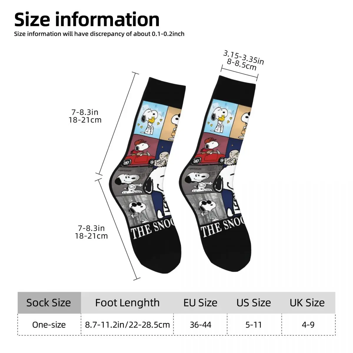 Happy Funny Male Men Socks Hip Hop Cute Snoopy The Eras Tour Sock Sport Women\'s Stockings Spring Summer Autumn Winter