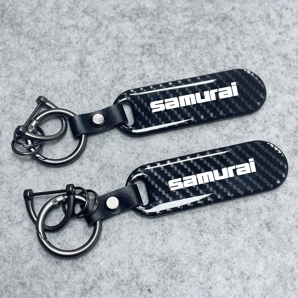 Car Keychain Carbon Fiber Zinc Alloy Keyrings For Suzuki Samurai SX4 Swift Alto Jimny S-Cross Grand Vitara Car Accessories