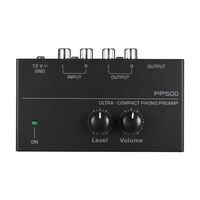 Mini Amplifier Audio Amplifier Home Amplifier Ultra-compact Phono Preamp Amp Preamplifier for Music with Level Volume Control