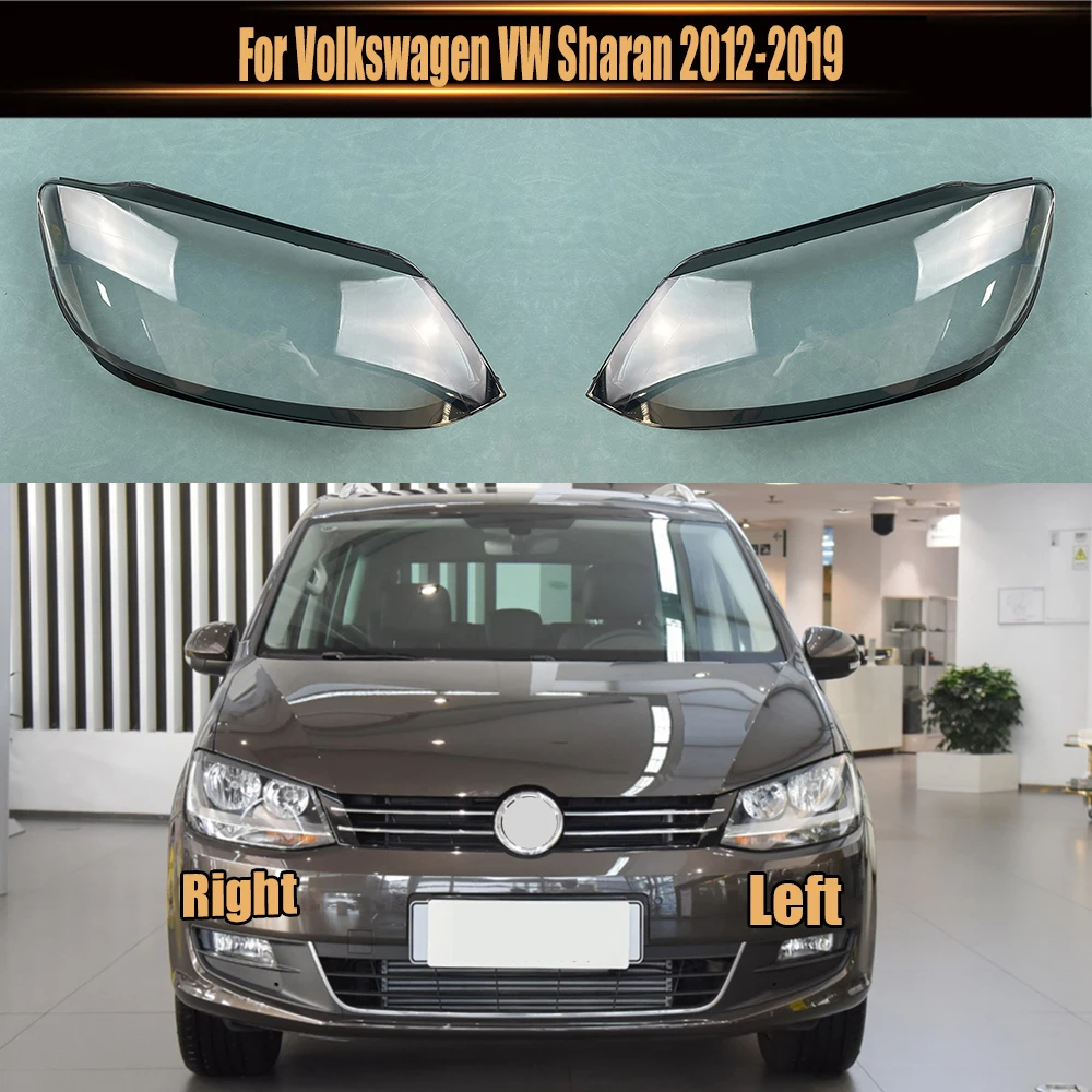 

For Volkswagen VW Sharan 2012-2019 Headlamp Cover Headlight Shell Transparent Lens Replace Original Lampshade Plexiglass
