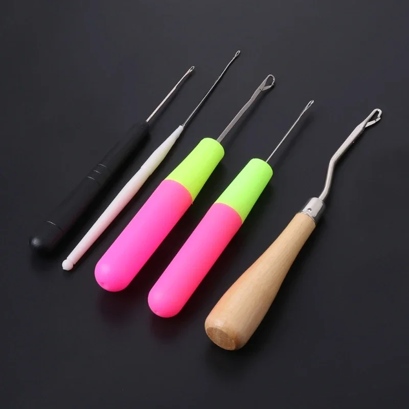 5pcs/Set Plastic Crochet Needle Braiding Hook Weaving Hair Dreadlock Craft