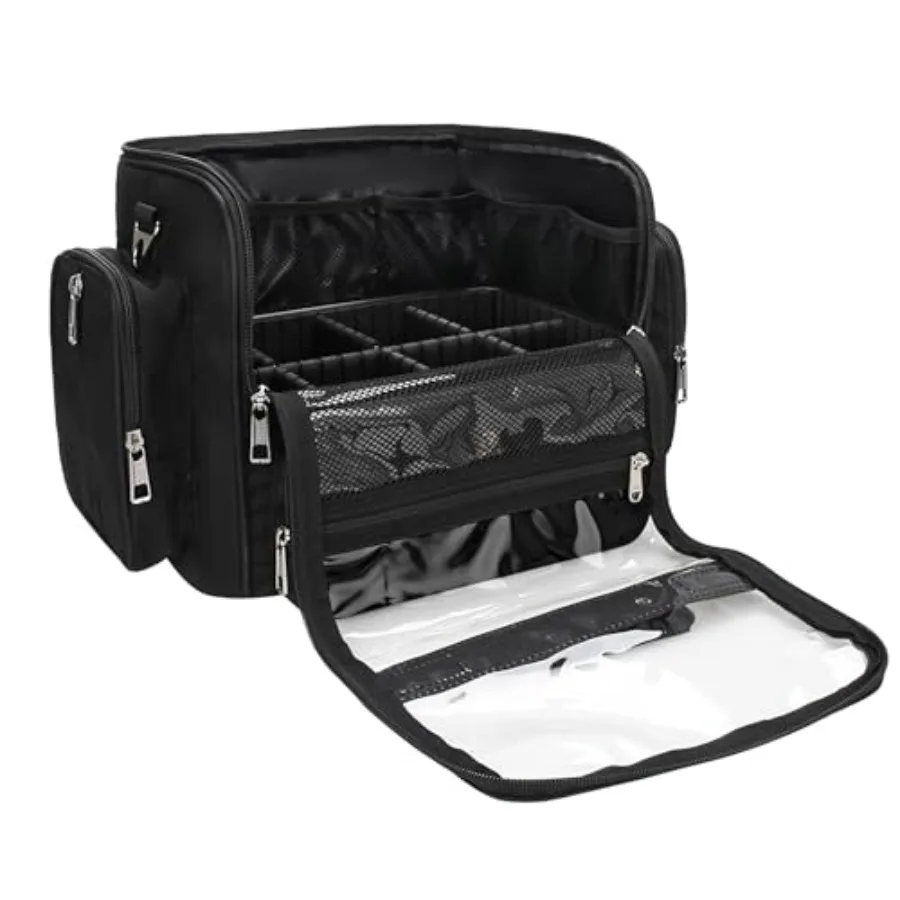 

Сумка для кистей для макияжа, незаменимый аксессуар для визажистов, профессиональный дорожный футляр для кистей, очень большой, с подставкой, держатель для кистей для макияжа.