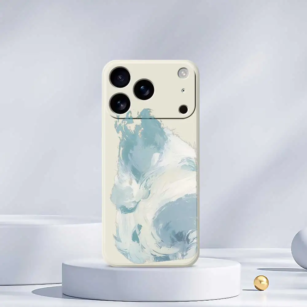 حافظة هاتف على الطراز الفني لهاتف آيفون 17 برو ماكس 17 Air 16 15 14 13 12 11 Pro Max XS Max 7 8 Plus 16e 16 15 Plus غطاء من البولي يوريثان Coque #3