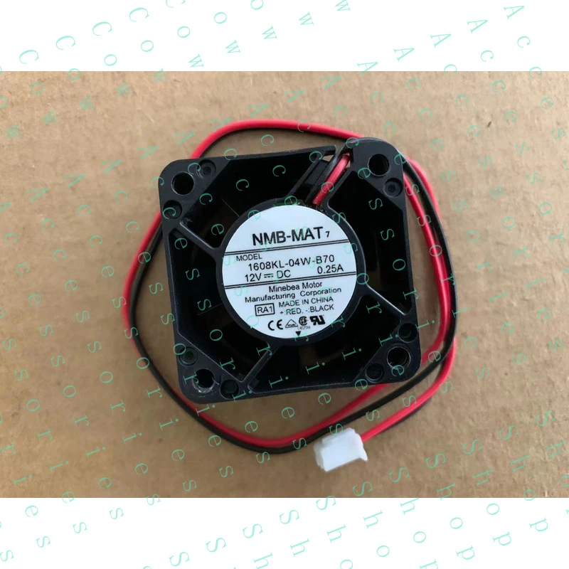 PP+ 1PC   2-wire cooling fan 4020 12V 0.25A 1608KL-04W-B70 4CM