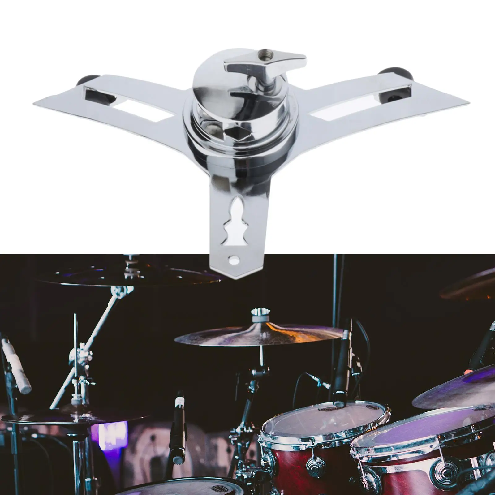 Drum Hardware Rim Mount 12 Inch Suspension Steel Bracket Parts Accessory for Percussion Instrument Setup