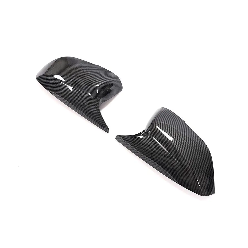 ABS Carbon Look Side Rear View Mirror Covers For Infiniti Q50 Q60 Q70 2013-2020 Car Side Mirror Covers Caps Gloss Black Add On