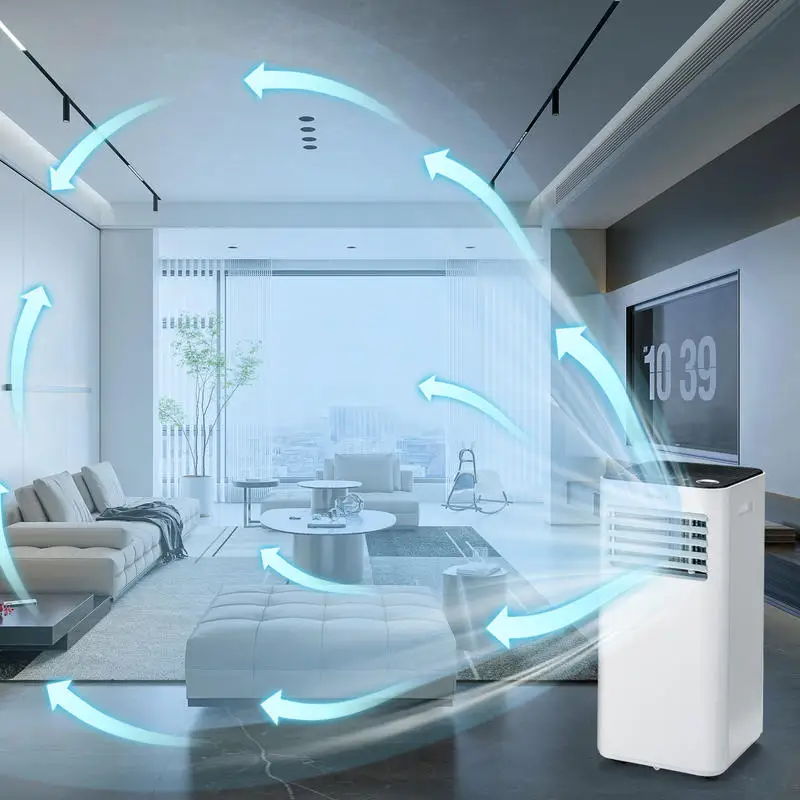 

8000 BTU Portable Air Conditioner with Fan and Dehumidifier Mode-White