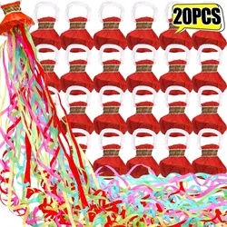 1-20Pcs Confetti Streamers Poppers Hand Throw Streamer Paper Crackers for Graduation Wedding Birthday New Year Celebrations