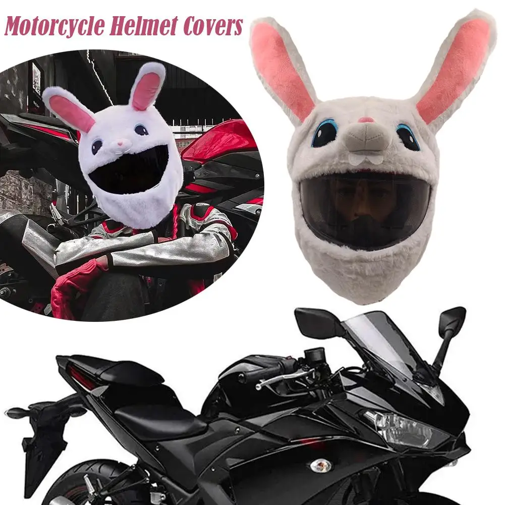 New Multi Style Motorcycle Helmet Cover Trendy Cartoon Cover Windproo Dust Funny Protection Plush Winter Thickened Animal H T1Y8