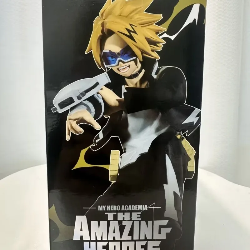 Original  Bandai My Hero Academia Kaminari Denki PVC Action Figures Collect Ornaments Figure Model Toys Birthday Gift 15cm