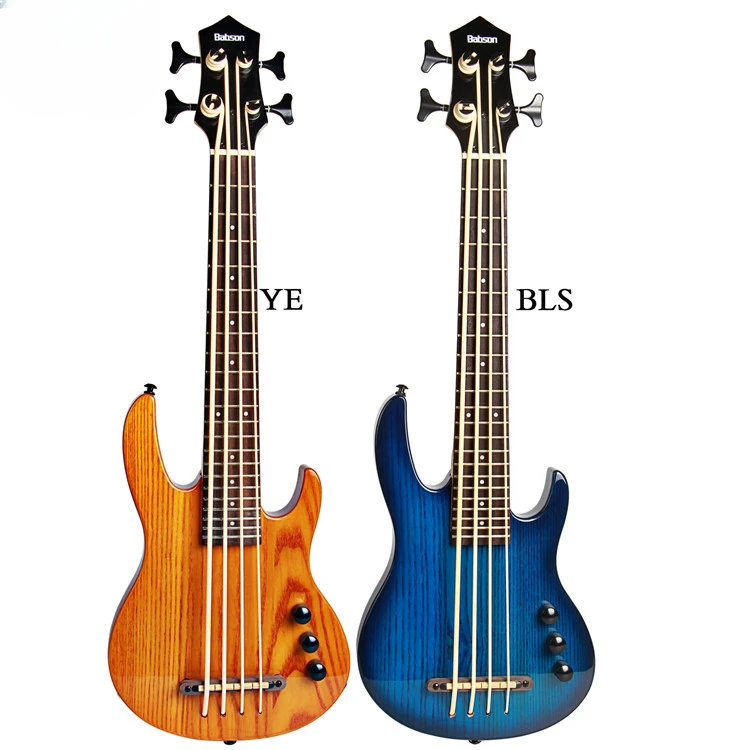 Professional Manufacturer Wholesale Electric Wooden U Bass Ukulele Neck Maple Body Ashtree Bass Ukulele Guitar For Sale