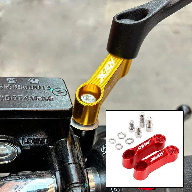 دراجة نارية مرايا الرؤية الخلفية تمديد الناهض تمديد محول لهوندا XADV 750 X ADV XADV750 NC700 NC 700 NC750 العالمي 10 مللي متر