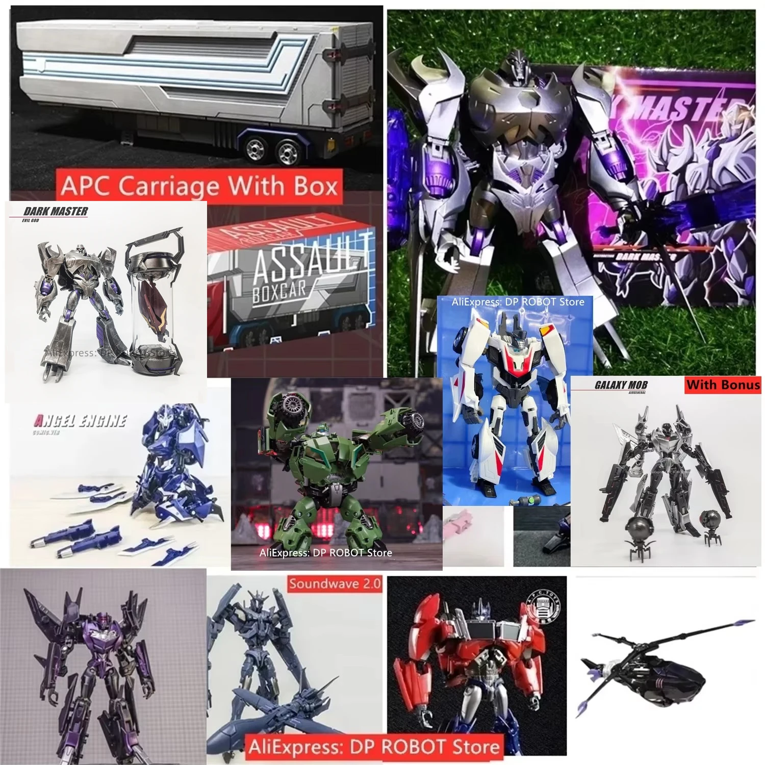 TODOS el juguete APC Bossy Flame TFP Mamparo Dios Navio Onda de sonido Eterocromático Guerrero Wheeljack Cyclonus Serpiente Campana Arcee