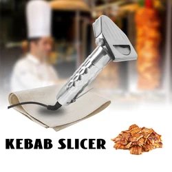 ITOP Kebab krajalnica wszystkie obudowa ze stali nierdzewnej elektryczny 80 mm średnica ostrze Handheld Shawarma krajalnica zasilacz 110-240V 80W