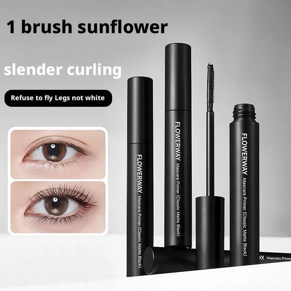 Eyelash Primer Volumizing & Lengthening Mascara Base Waterproof Smudge-Proof For Curly Long-Lasting Lashes, Clump-Free