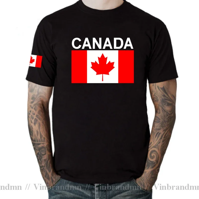 Canada Canadians T shirt Men Jerseys New Fashion T-shirts 100% Cotton Nation Team Fans Sporting Tops Tees Gyms Clothing Homme CA