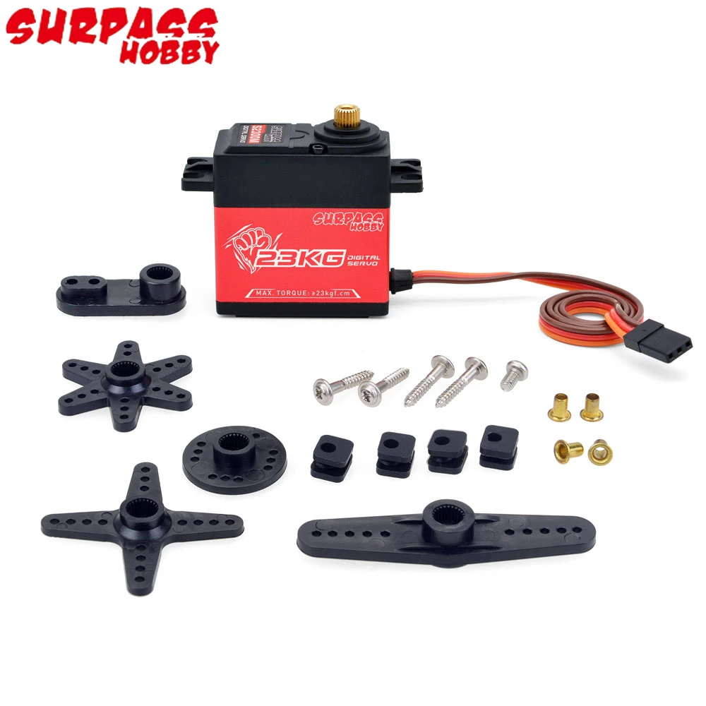 Surpass Hobby S2300M 23KG/S2500M 25KG 6.0-7.4V Waterproof Metal Gears Case Brushless Digital Servo For RC Car Crawler Boat Plane