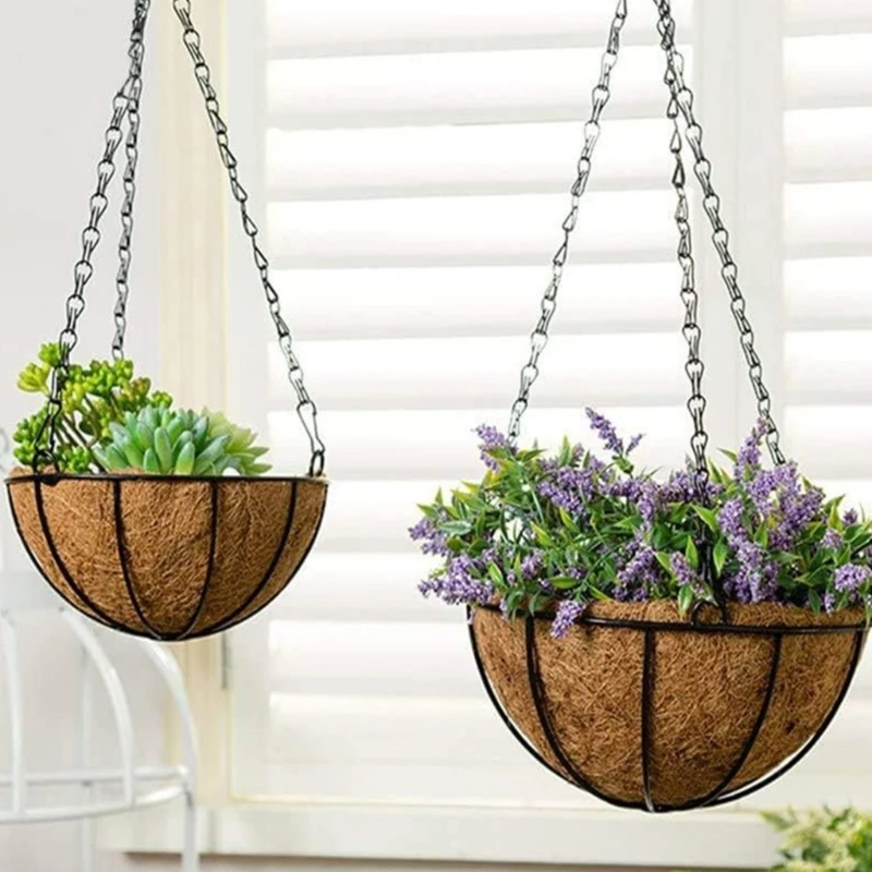 Bird Feeders Hanger Imitation Rattan Hanging Flower Pot Chains for Plant Basket Decorative Grow Basin Home Garden Decor