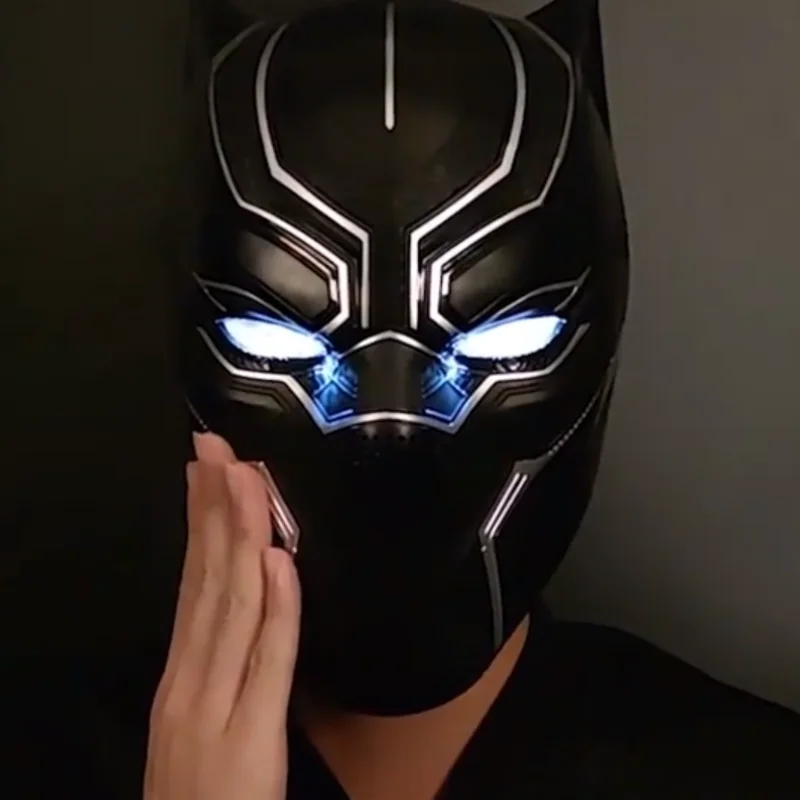 Avengers Black Panther Helmet 1:1 Wearable Cosplay Mask Eye Lights Touch Control Collectible Helmet for Man Gifts Christmas