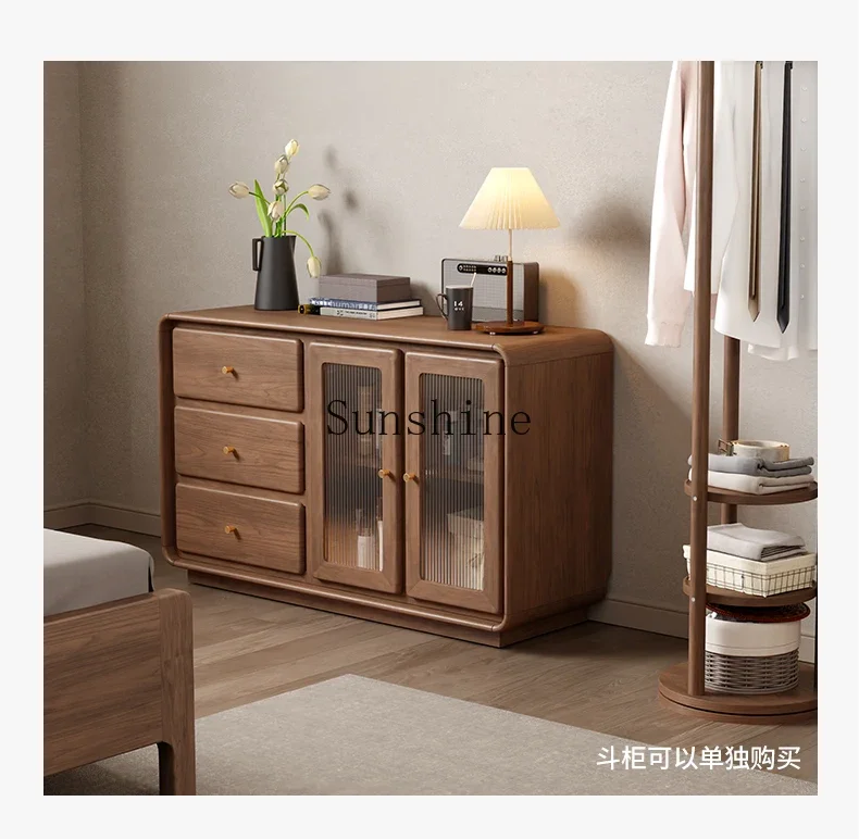 One bedroom solid wood corner desk simple modern bedside storage small dressing table