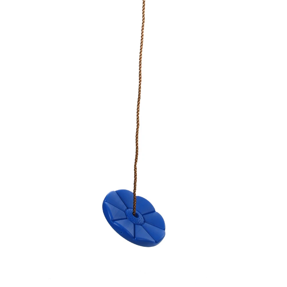 

Plastic Disc Seat Outdoor Kids Tree Swing Rope 60Kg Blue Heavy Duty Children'S Play Equipment Backyard Garden Porch Game