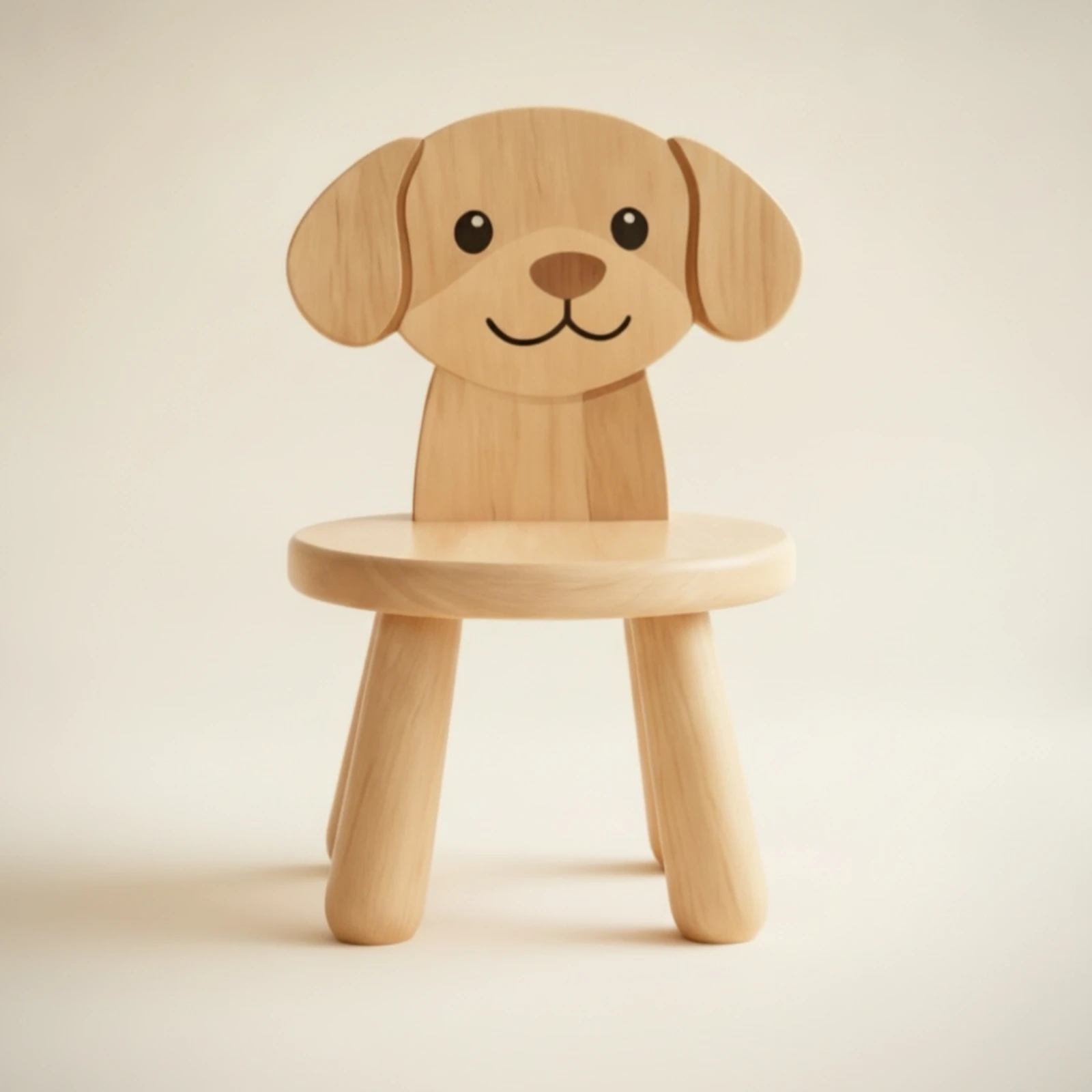 Stool with Backrest Sturdy Kids Stool Furniture Stable Low-Height for Toddlers, Entryway, Playroom