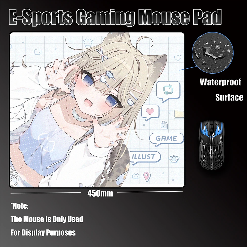 

Kawaii аниме девушка резиновый коврик для мыши офисный милый нескользящий коврик для клавиатуры и мыши 45*40 см коврик для ноутбука на стол премиум-класса водонепроницаемый коврик для мыши