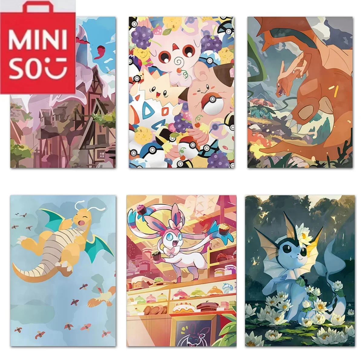 

MINISO Pokémon Pikachu Anime Mosaic Embroidery Diamond Painting Cross Stitch Kit Garden Decor 5D DIY Art Round & Square