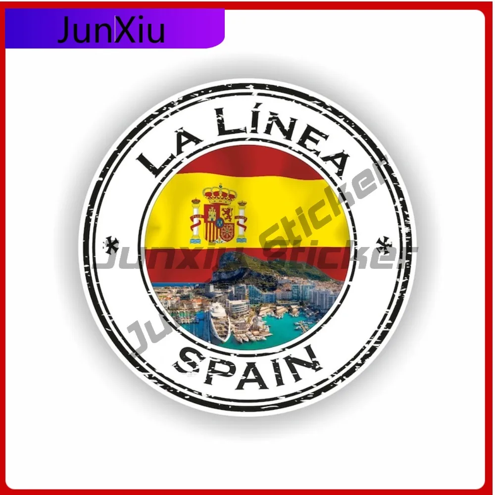 

La L nea Spain Trendy Wall UV Resistant Sticker Art Round Sticker Seal Boat Weatherproof Car UV Resistant Decoration Funny