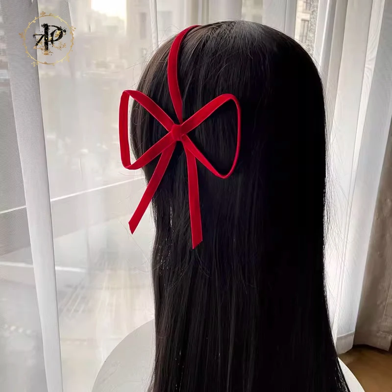 New Anime Puella  Magi Madoka Magice Cosplay Akemi Homura Red Bow Hairpin Props Cosplay