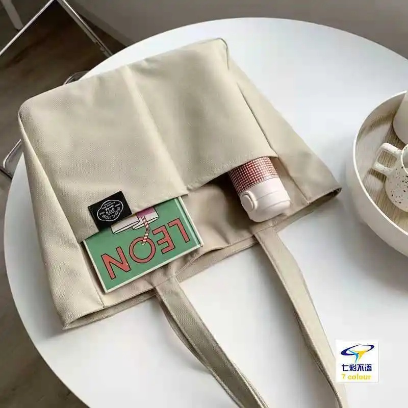 Borsa a tracolla portatile in uscita di tela di grande capacità della ragazza della borsa di immagazzinaggio della spesa riutilizzabile casuale del progettista delle donne calde di nuova moda