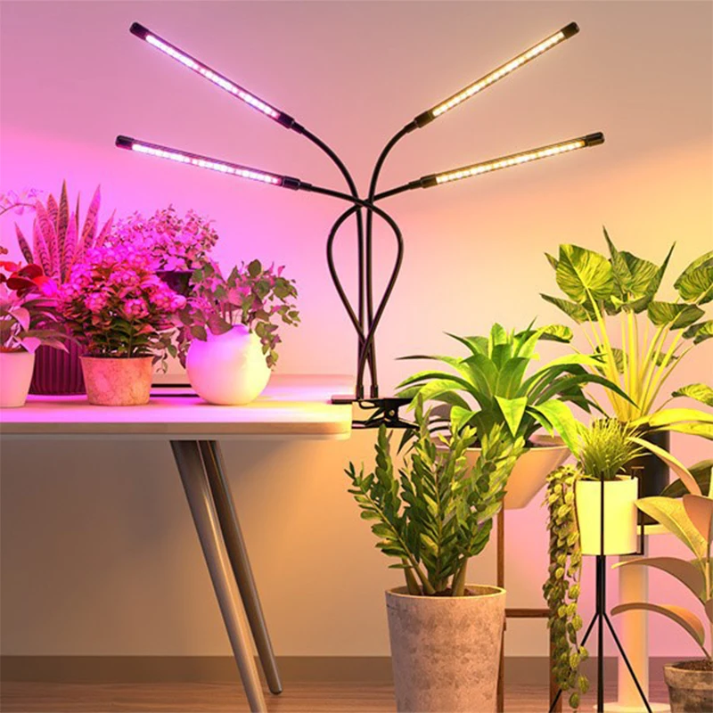 USB LED Grow Light Timed Full Spectrum for Plants Tent Greenhouse Hydroponics Growing System 9 Dimmable Flower Clip Phyto Lamp