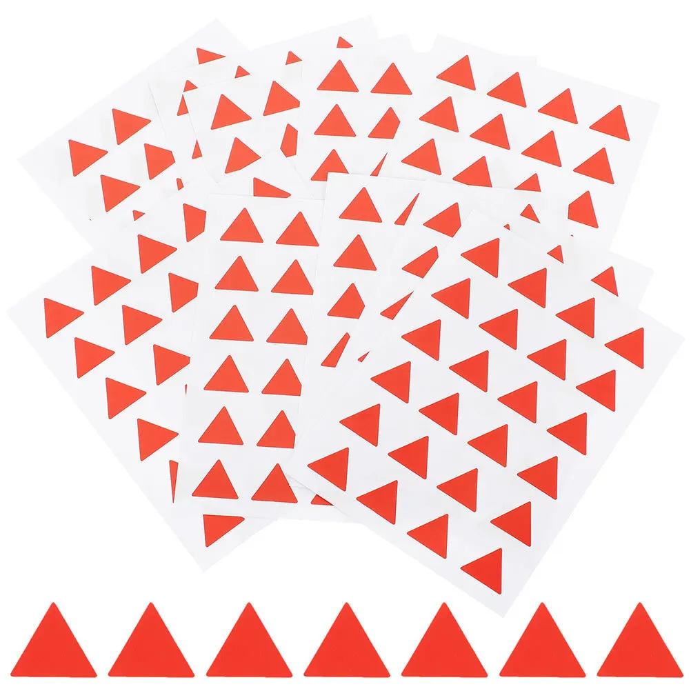 

576pcs Triangle Shaped Label Stickers Classification Marking Labels For Books Files Notes Self-Adhesive Indicator Stickers
