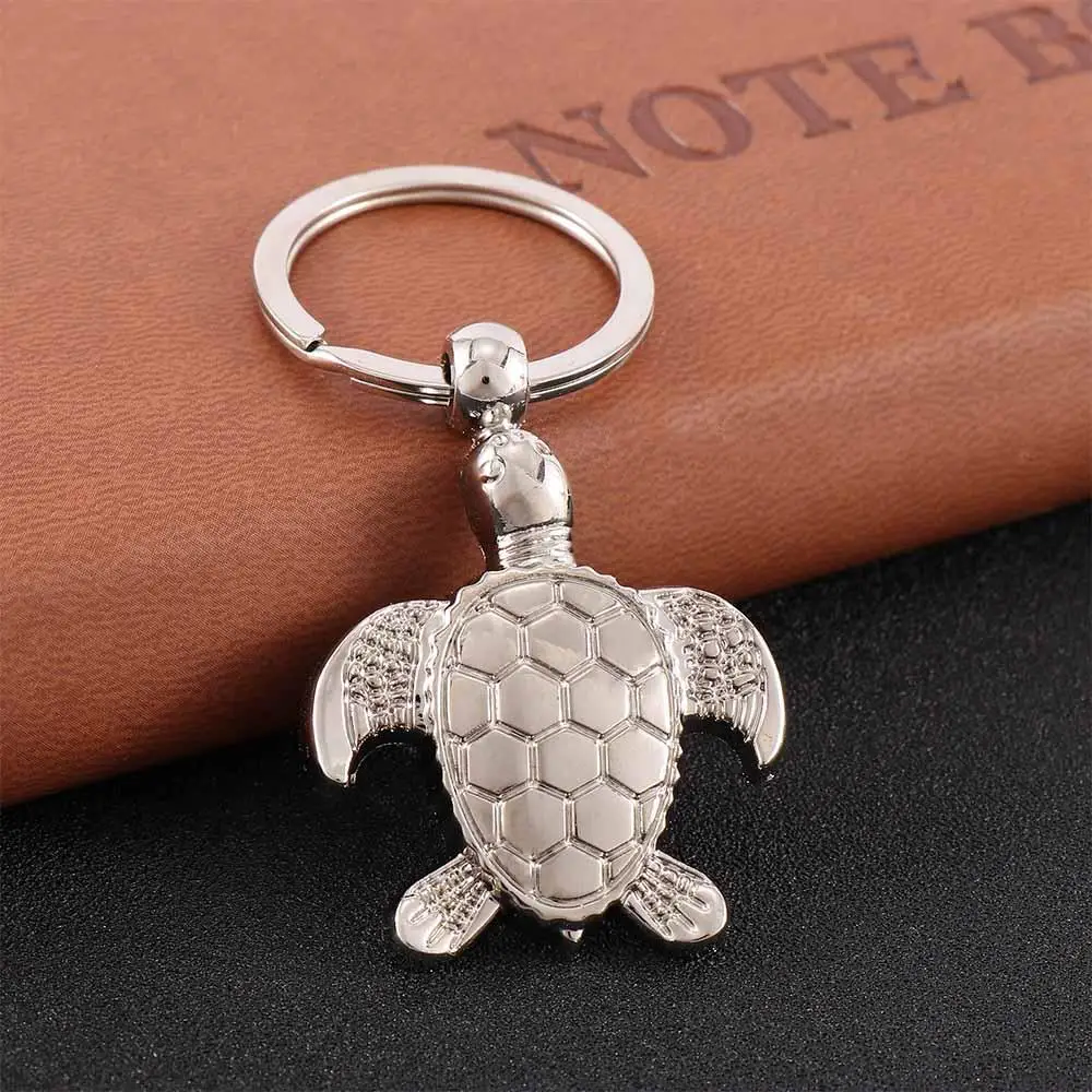 Key Bag Chain Lovely 3D Pendent Keychains Keyring Sea Turtle Keyfob