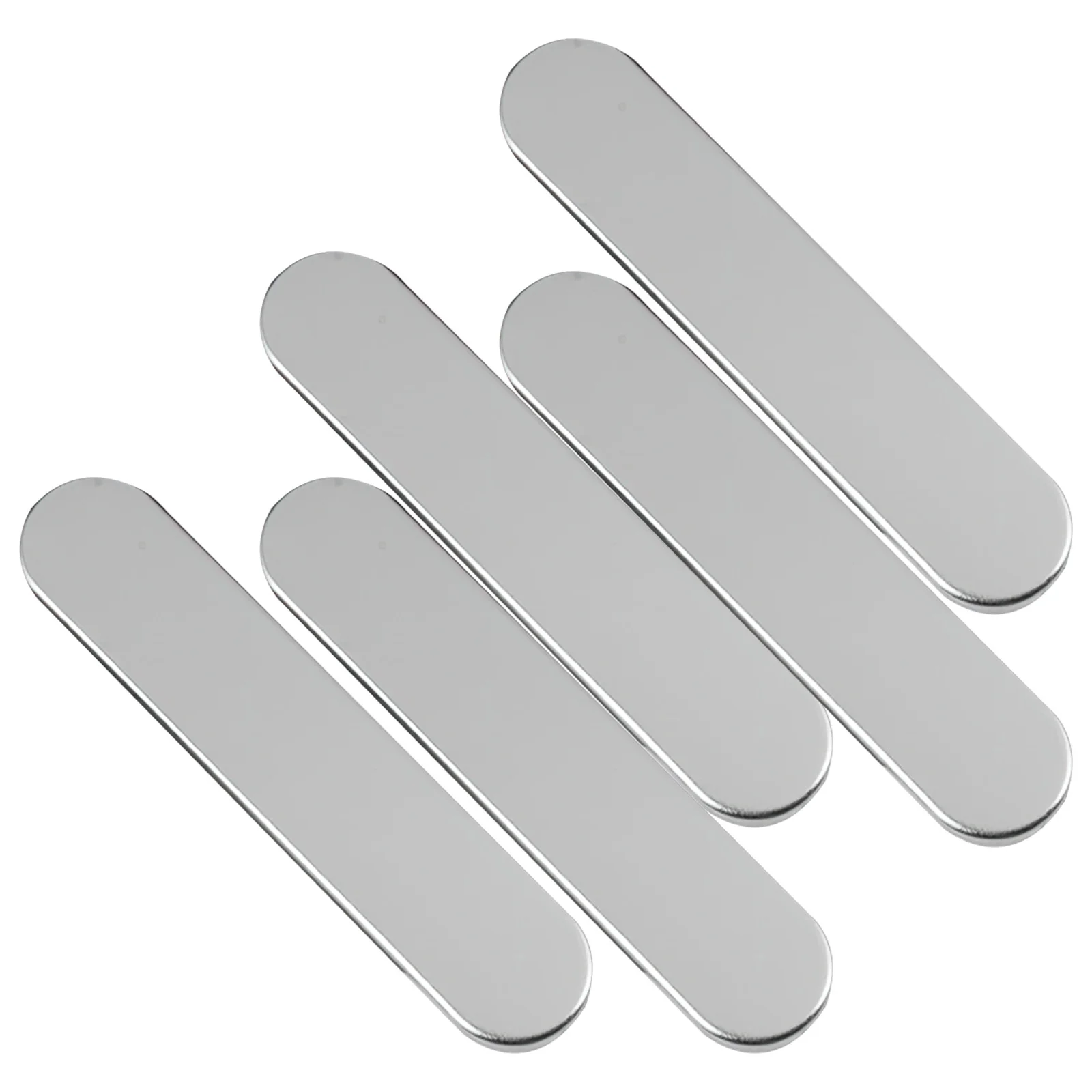 5 قطع من صندوق القلم المصفيح، حاوية تخزين معدنية قوية، لمسة نهائية ناعمة، تصميم أنيق للاستخدام في المكتب المنزلي للطلاب